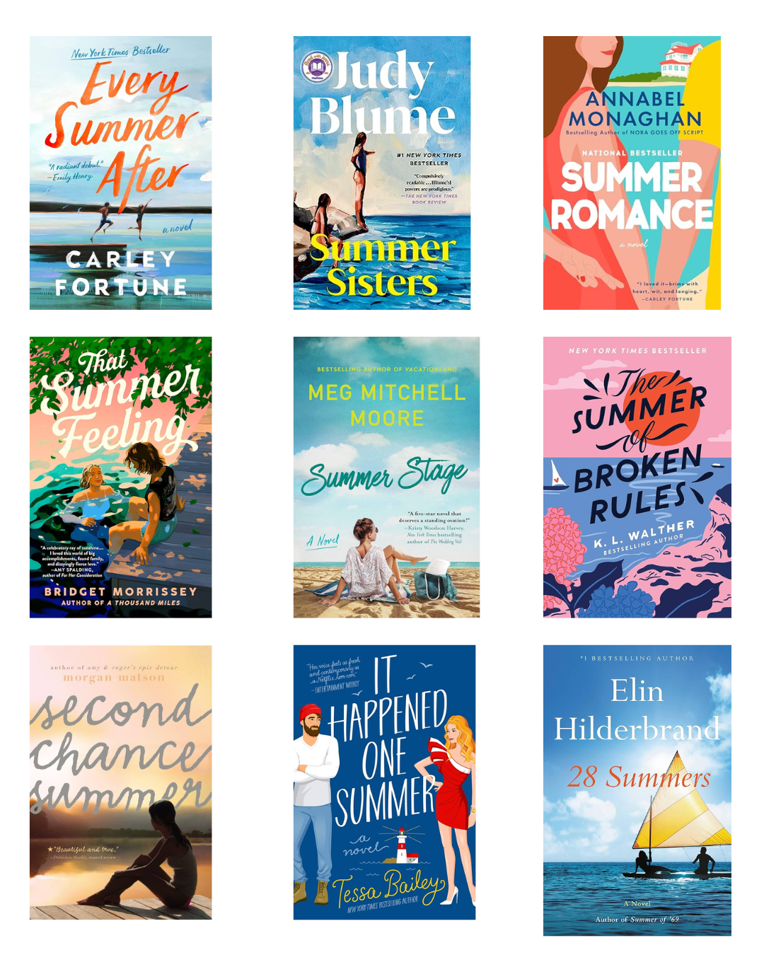 The Best Books with Summer in the Title