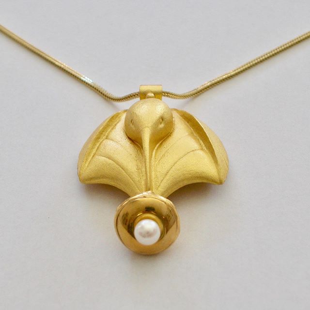 Happy Mother&rsquo;s Day to all. Stop in and see the new pieces Henry has been working on. 
22k gold chasing and repousse hummingbird pendant. No one does it better.