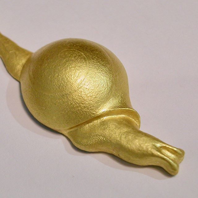 SOLD. 22k gold snail has found its forever home.