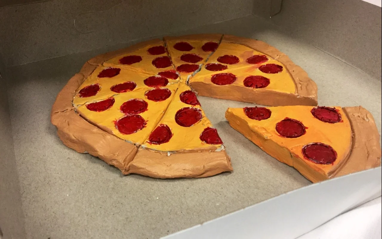 Student “Pop Art Food” sculpture