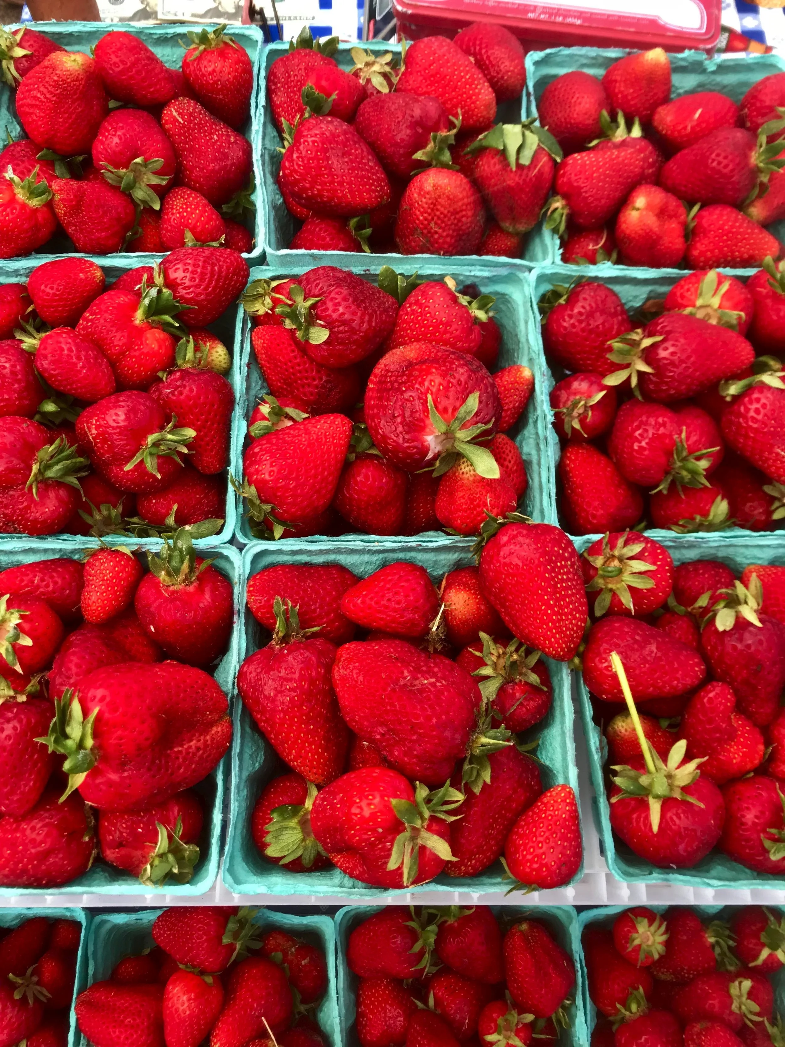 Market is ON...rain or shine. 