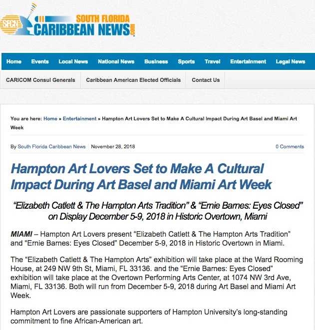PRESS — Hampton Art Lovers
