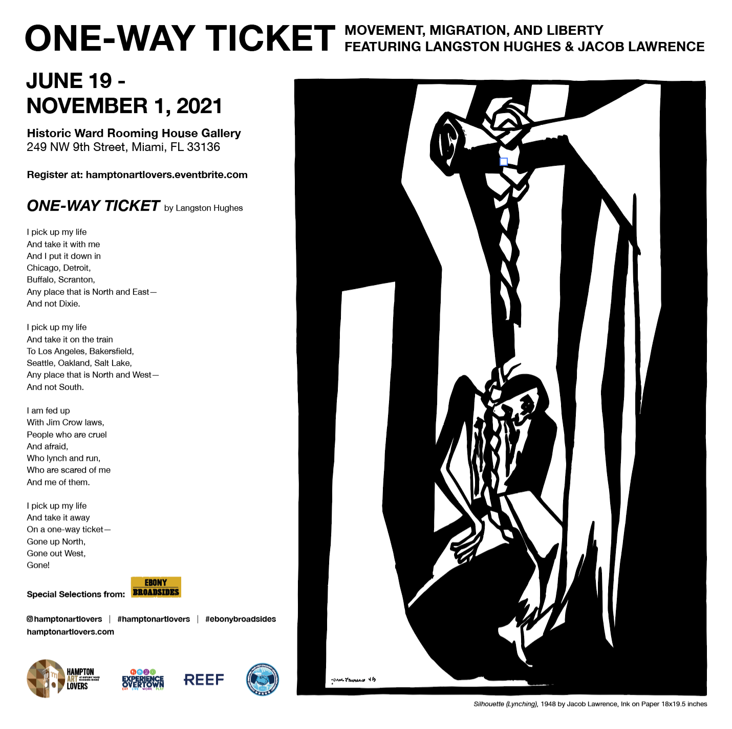 ONE WAY TICKET MOVEMENT, MIGRATIONS AND LIBERTY FEATURING LANGSTON