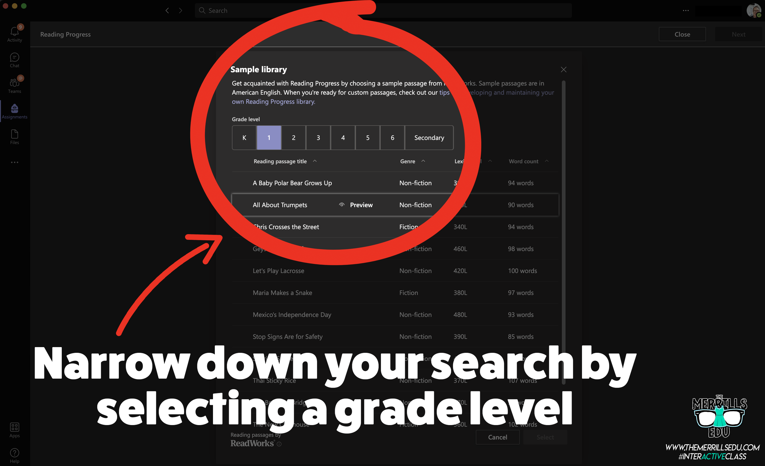 Read Grade How to Use Microsoft's Reading Progress Tool — @TheMerrillsEDU