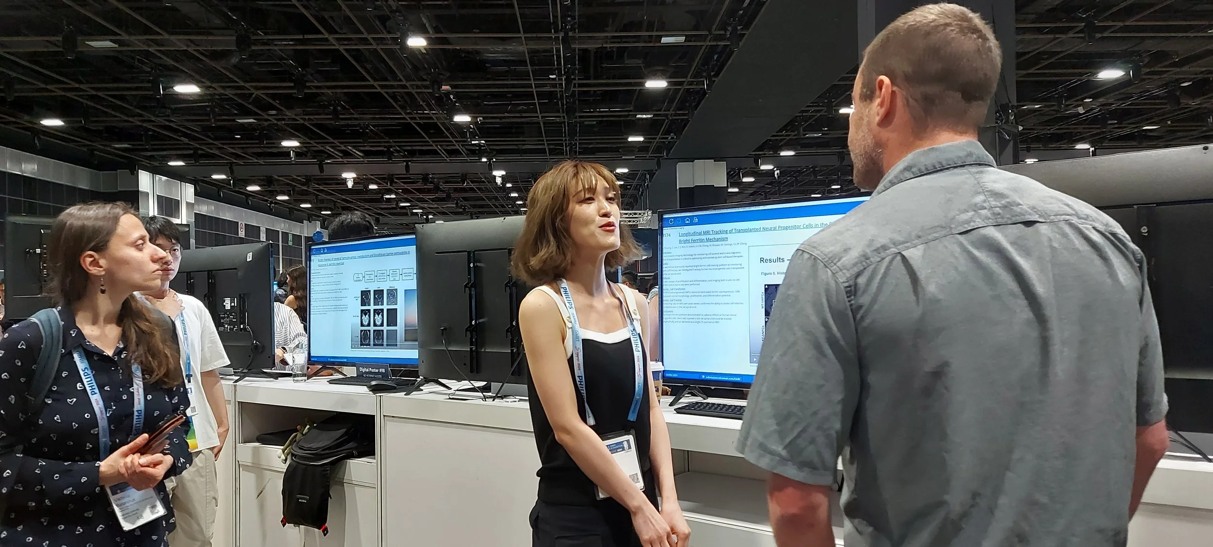 2024 ISMRM: Keyu Zhuang at her e-poster.