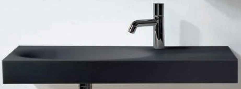 Sanico City basin shown wall mounted. Basin can alternatively be installed as counter top.