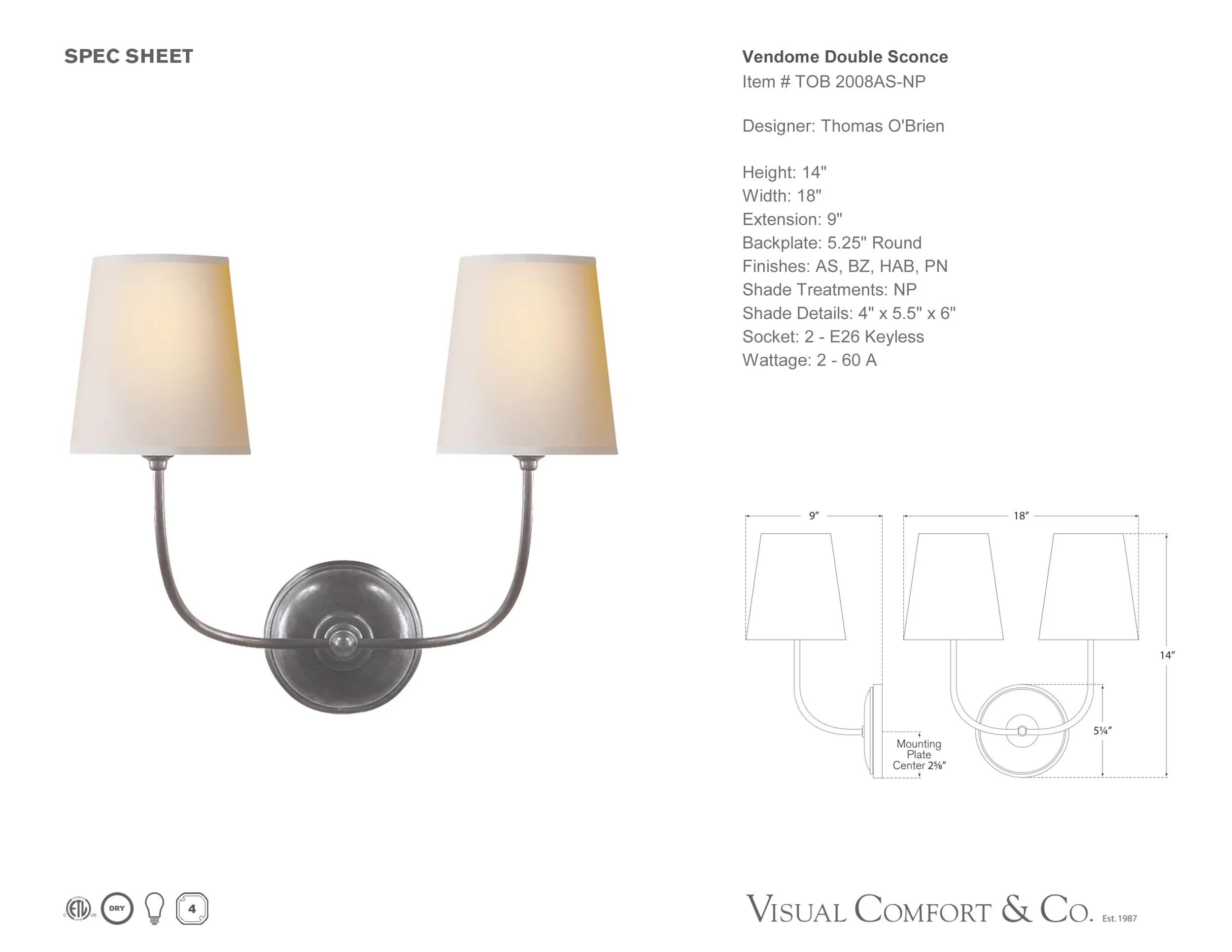 Visual Comfort Vendome spec sheet.jpg