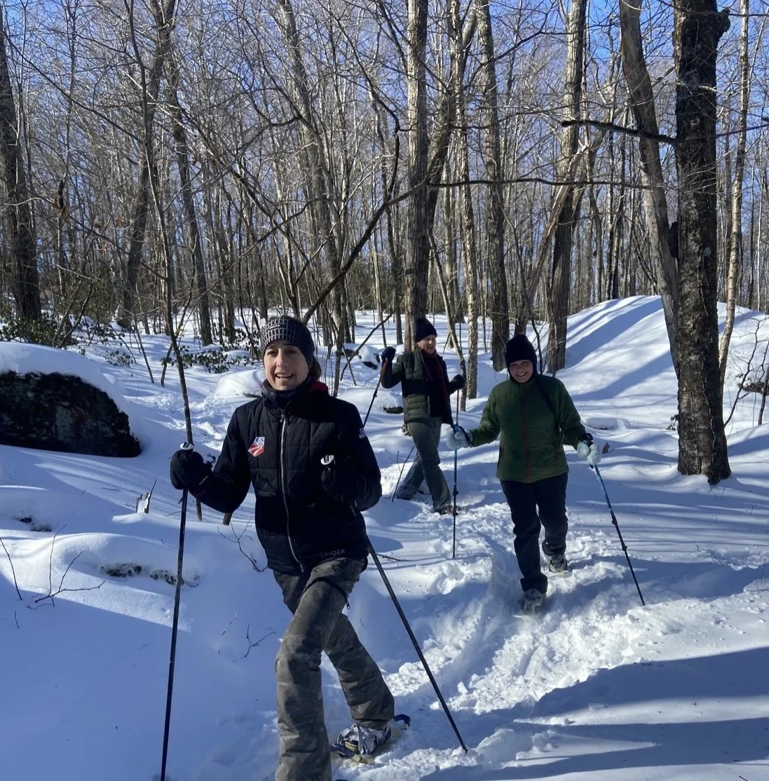 SNOWSHOEING with Selectman Dave Schneiderbeck