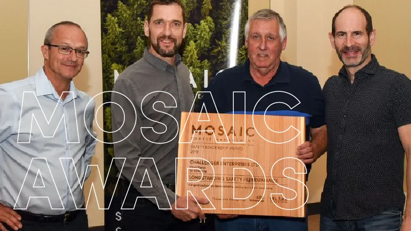 CONTRACTOR AWARDS RECOGNIZE LEADERSHIP IN SAFETY, ENVIRONMENTAL PERFORMANCE On June 18, Mosaic was proud to recognize 10 of our dedicated contractor companies with awards for outstanding safety and environmental performance. In 2018, Mosaic, including employees and contractors for both TimberWest and Island Timberlands, achieved a safety performance with the lowest average medical incident rate in five years. See the full list of winners and photos from the awards event .