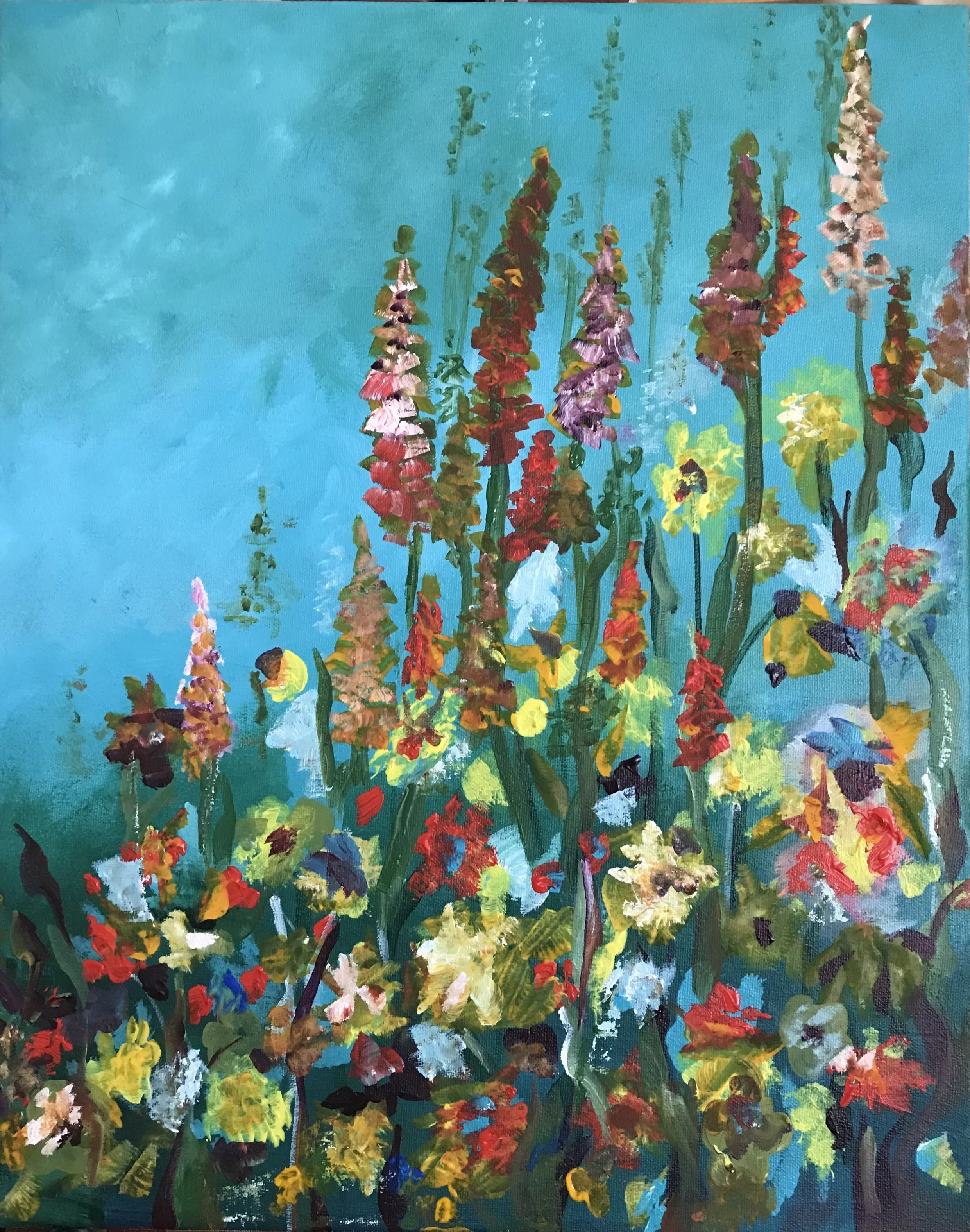 Fall Flowers in Garden