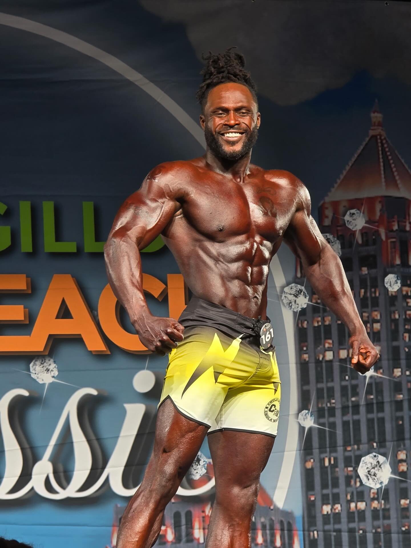 CONGRATULATIONS to my husband Dejr Bostick for an incredible showing at the Cydney Gillon Peach Classic:

🏆 1st Place - 40+
🏆 1st Place - Class B
🥈 2nd Place - 35+

Weeks of prep. Countless hours of training. Relentless discipline and laser focus.