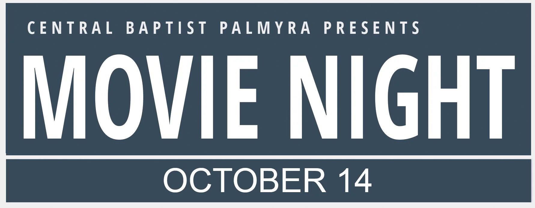 Oct 14 – Movie Under Stars