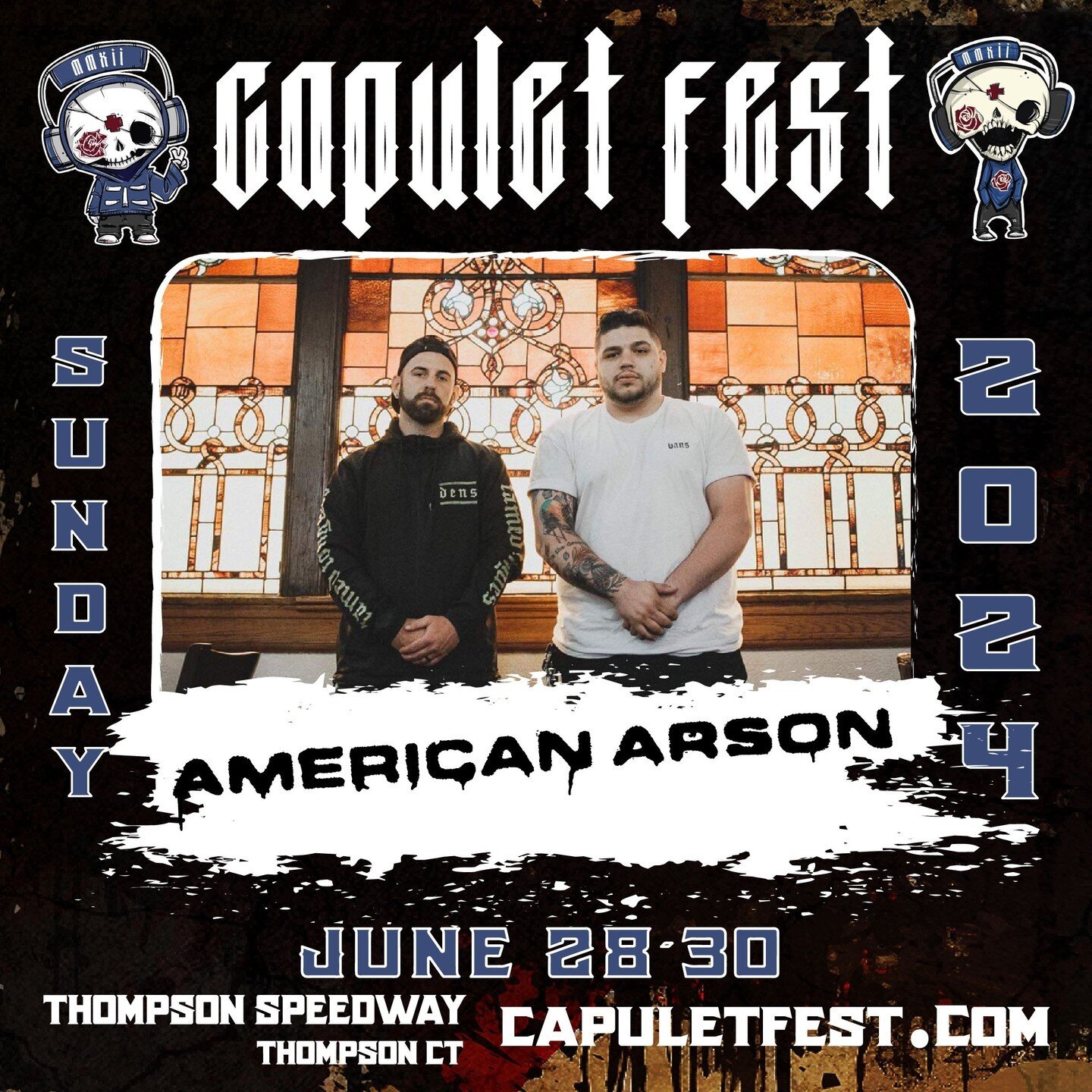 🚨 NORTHEAST 🚨 We are stoked to be playing @capuletfest on that Sunday alongside @nothingmoremusic + @sensesfail + @alesanaofficialig and many more TBA! 🔥 Our @facedownrecords family in @bloodlinestexas and the homies in @lightworkerband will be th