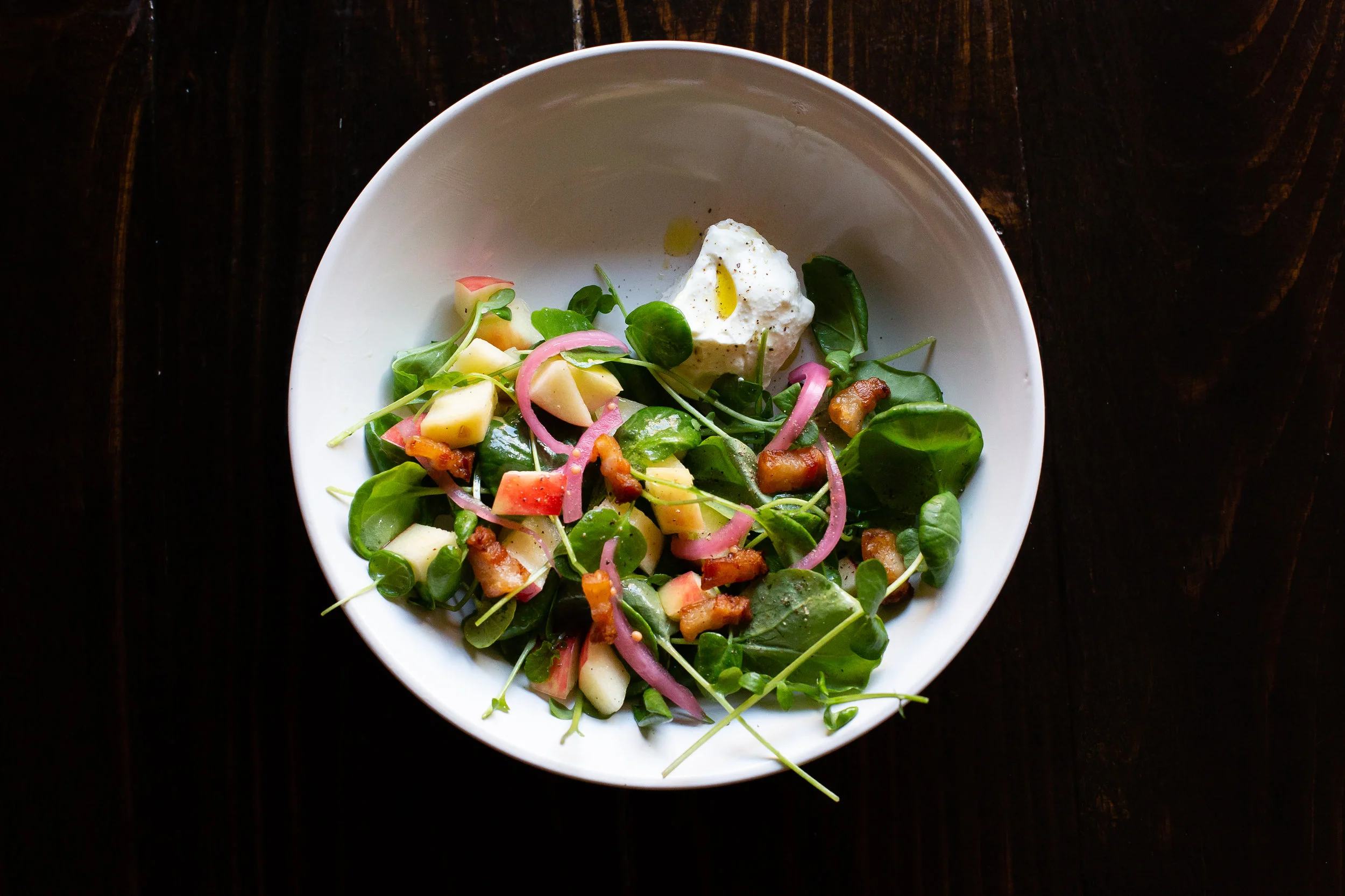 Weston Orchard apple salad. Photo by Katie Currid