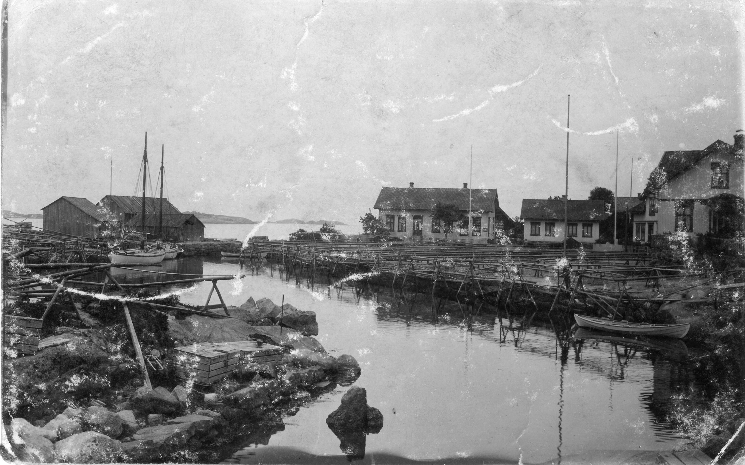 Brygga fra N (kort sendt 1912).JPG