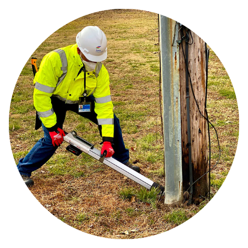 Wood Pole Inspection Drilling - The art wood testing systems developed to provide accurate and precise data of the internal structure of wood products.