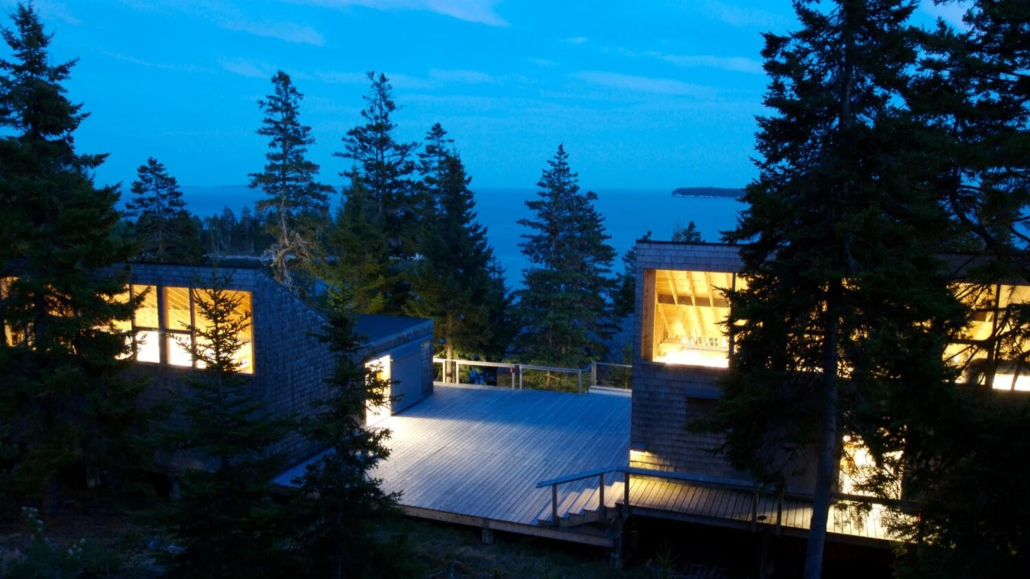 Haystack Mountain School of Crafts at dusk