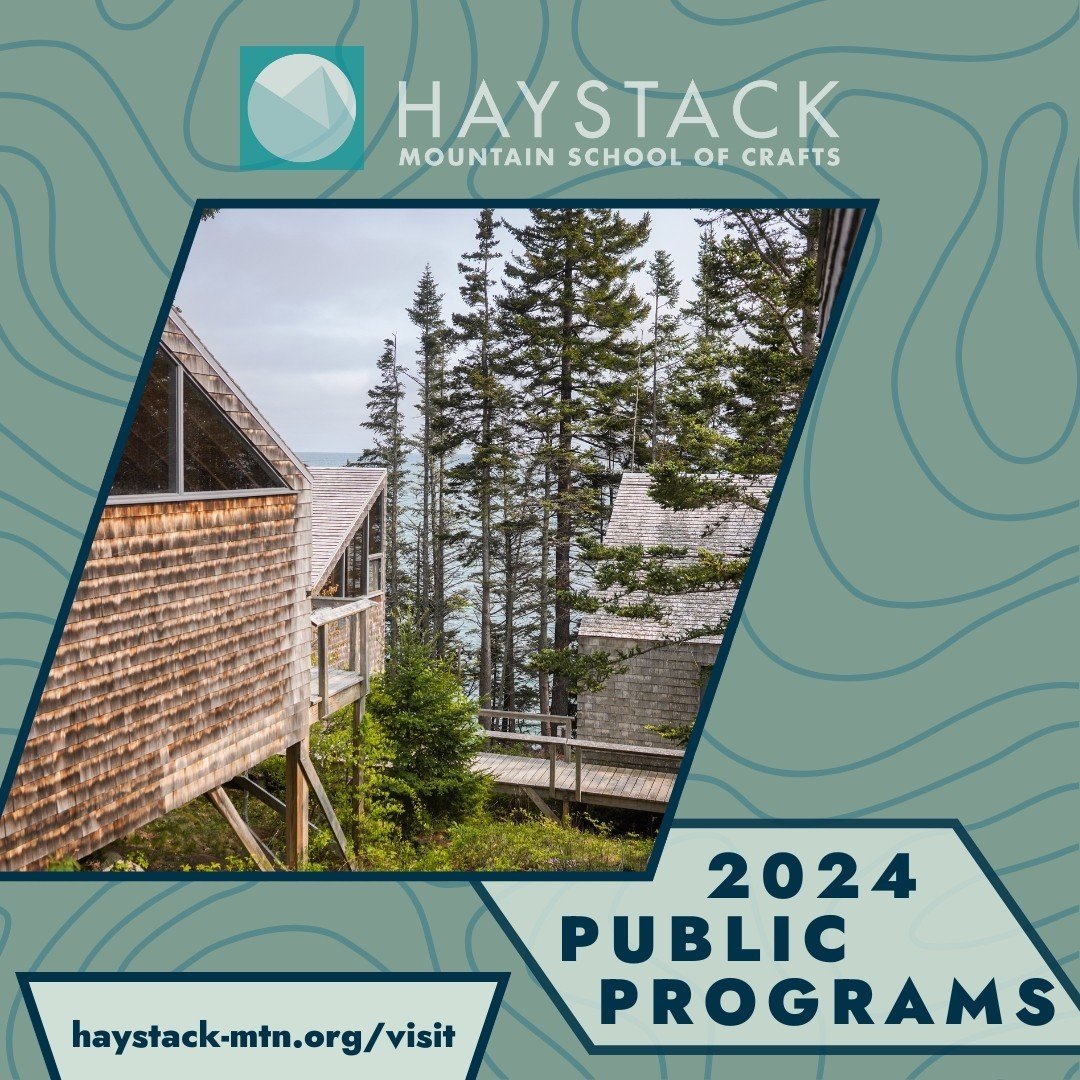 We just dropped our 2024 Public Program Series schedule!⁠
⁠
You&rsquo;re invited to Haystack this summer for presentations by Faculty, Visiting Artists, Studio Assistants, and Fab Lab Residents along with guided walking tours ($5 admission, pre-regis