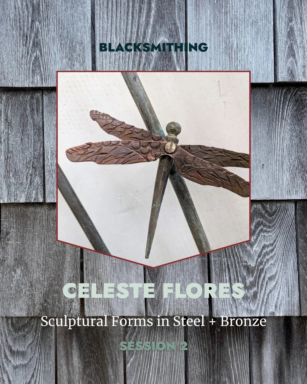 Dreaming of a craft school summer? 💭

We still have a few open spaces in Session 2 workshops (June 21-July 3) - keep scrolling to read about the workshops, and click the 🔗 in bio to apply!

BLACKSMITHING
Sculptural Forms in Steel + Bronze with Cele