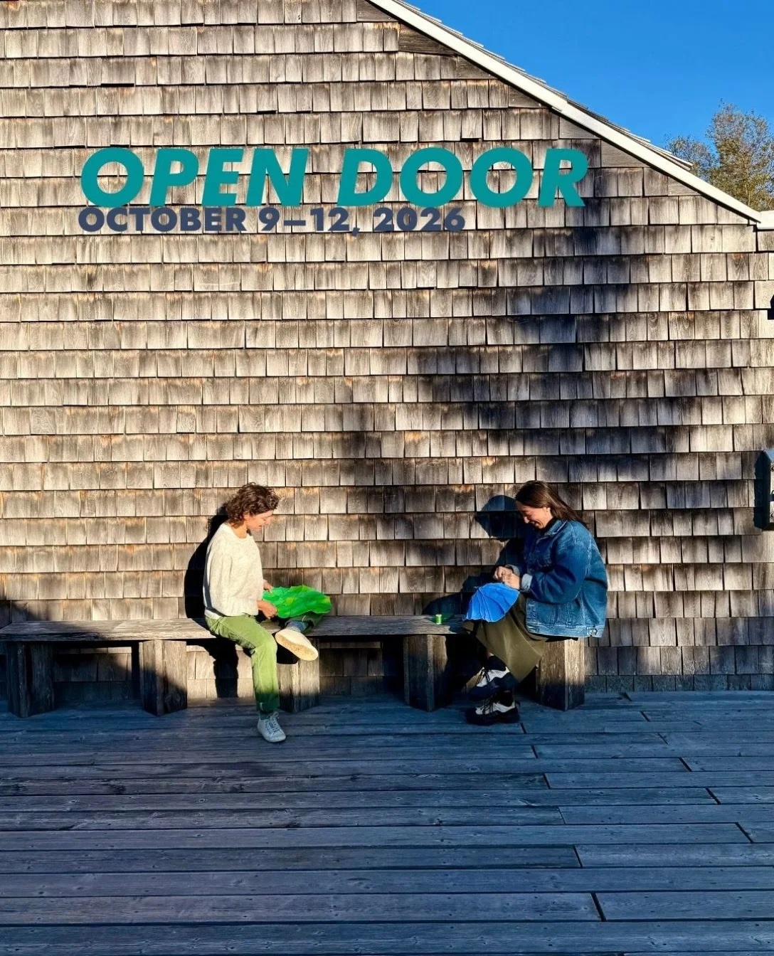 Calling all Mainers - applications are now live for Open Door 2026! 🍂

Running from Friday, October 9 - Monday, October 12, Open Door offers Maine residents seven incredible workshops with established artists from across the country, designed for al