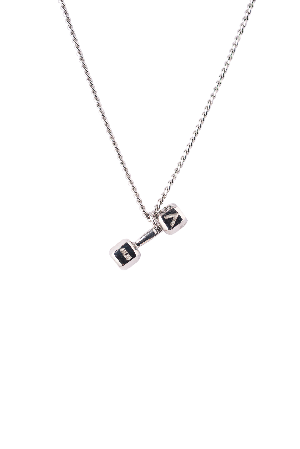 Pendentif haltère Argent avec chaîne- Invictus Armis