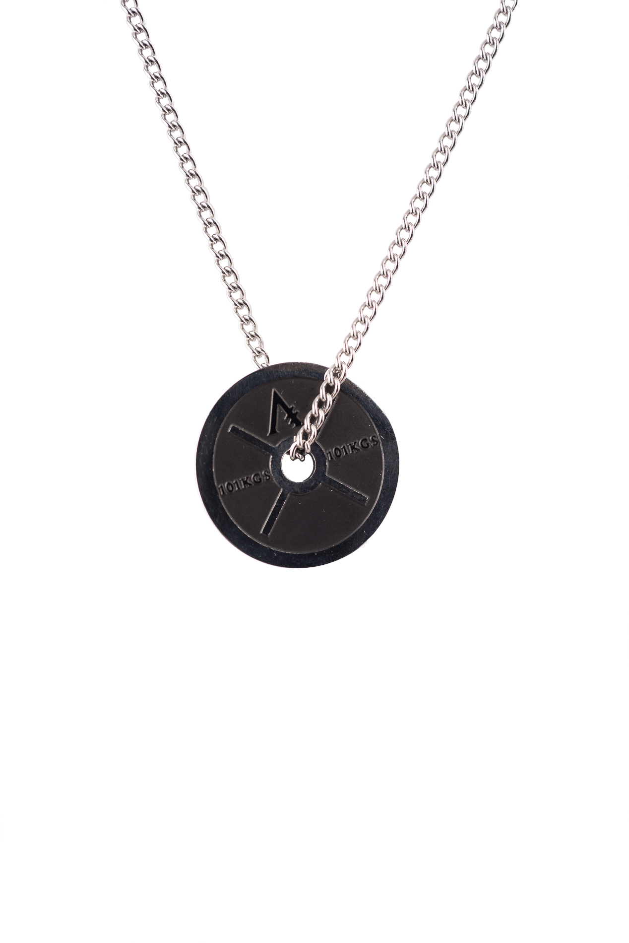Combo pendentifs disque Noir mat avec chaîne- Invictus  Armis