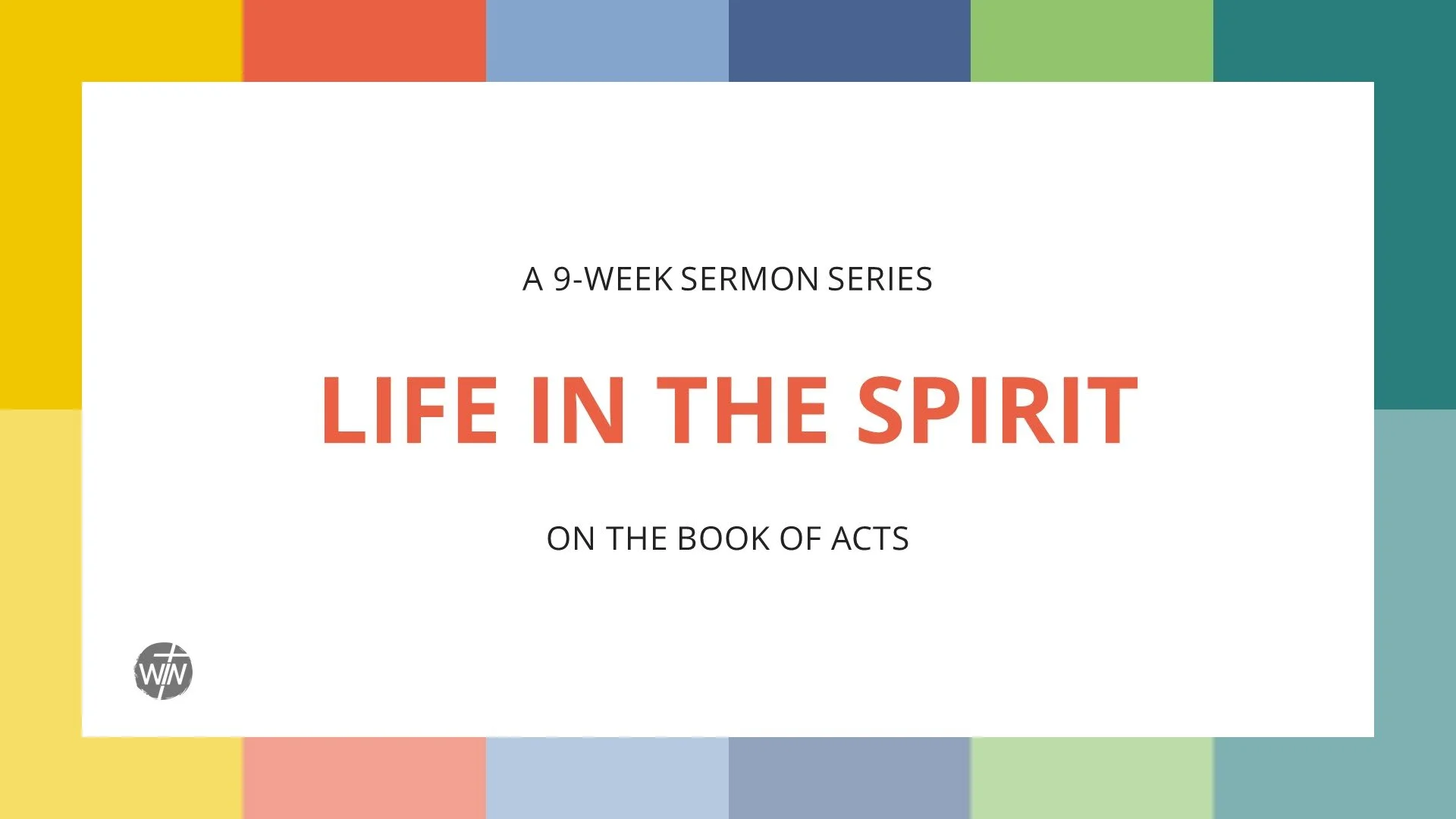 Life in the Spirit - Jesus. The only way to salvation