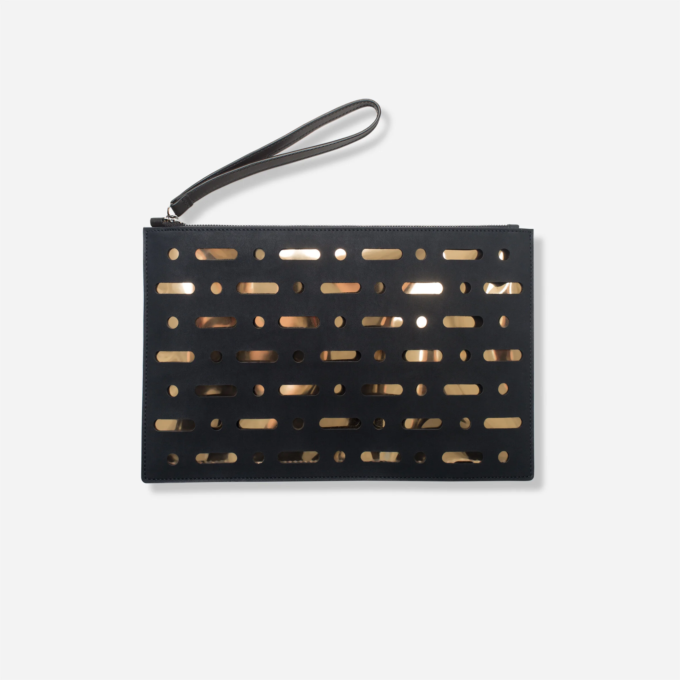 Retro Mesh Gold Clutch 