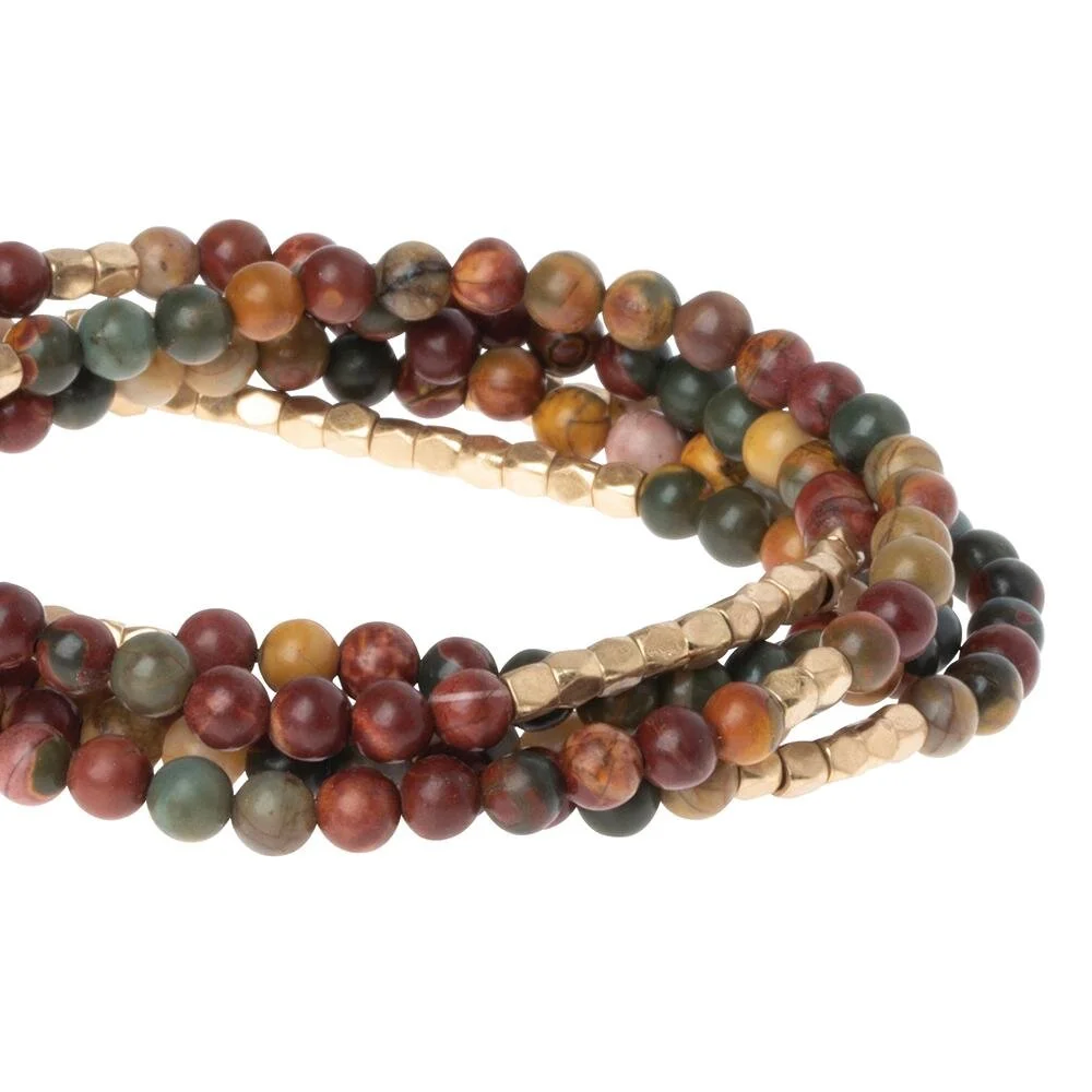 Stone of Serenity - Majestic Jasper Also known as fancy jasper. This stone brings a soothing energy. Calms the heart and soul. Focuses the mind. Absorbs negativity, prevents worry and alleviates stress.