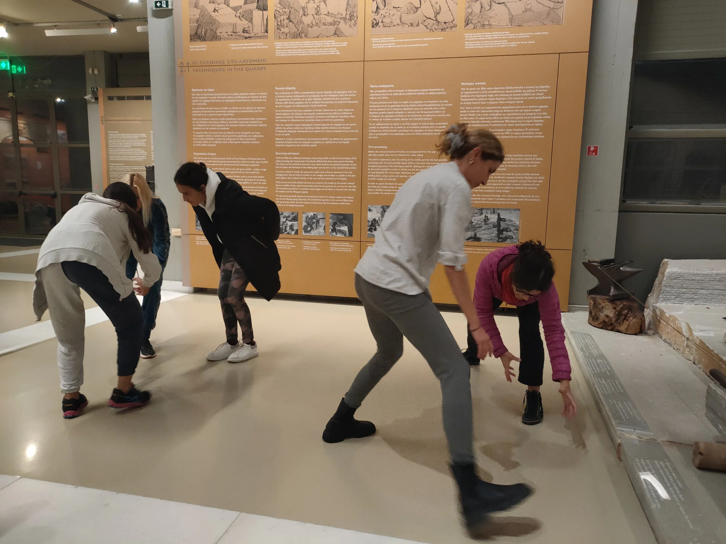   Viewpoints technique-based workshop    Museum of Marble Crafts    Piraeus Bank Group Cultural Foundation (PIOP)    Pyrgos, Tinos, Greece, November 2024    Εργαστήριο βασισμένο στη θεατρική τεχνική Viewpoints    Μουσείο Μαρμαροτεχνίας ΠΙΟΠ    Πύργος