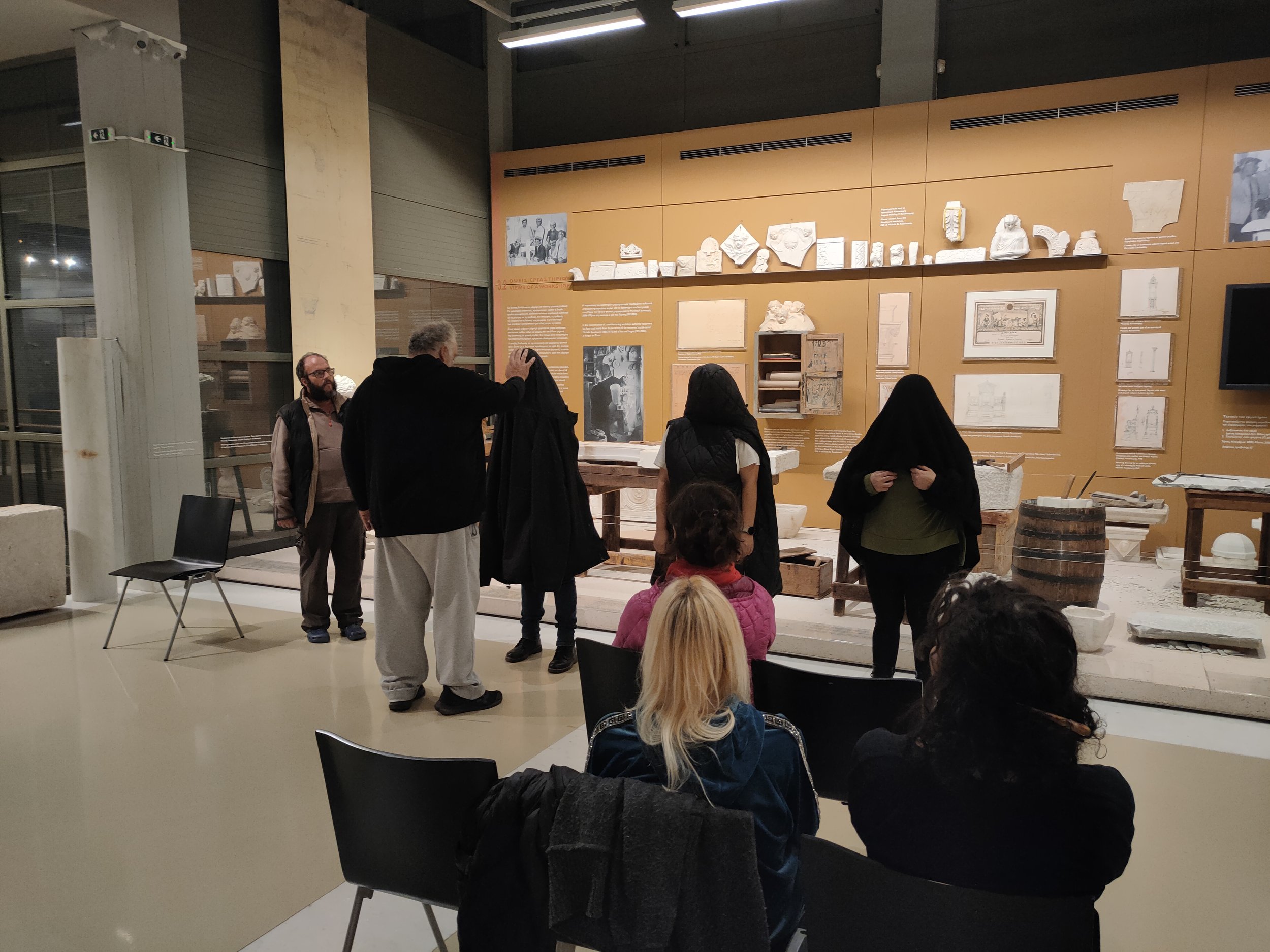   Viewpoints technique-based workshop    Museum of Marble Crafts    Piraeus Bank Group Cultural Foundation (PIOP)    Pyrgos, Tinos, Greece, November 2024    Εργαστήριο βασισμένο στη θεατρική τεχνική Viewpoints    Μουσείο Μαρμαροτεχνίας ΠΙΟΠ    Πύργος