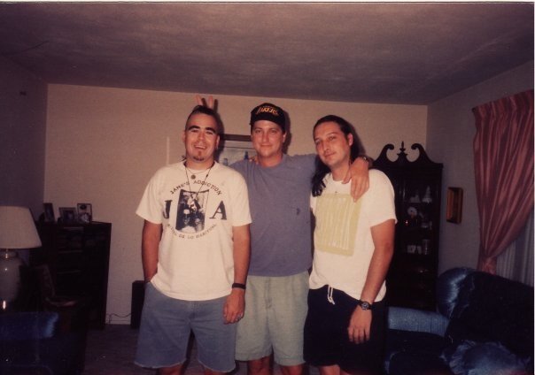 Roommates/Band members Eddie, Chris and me