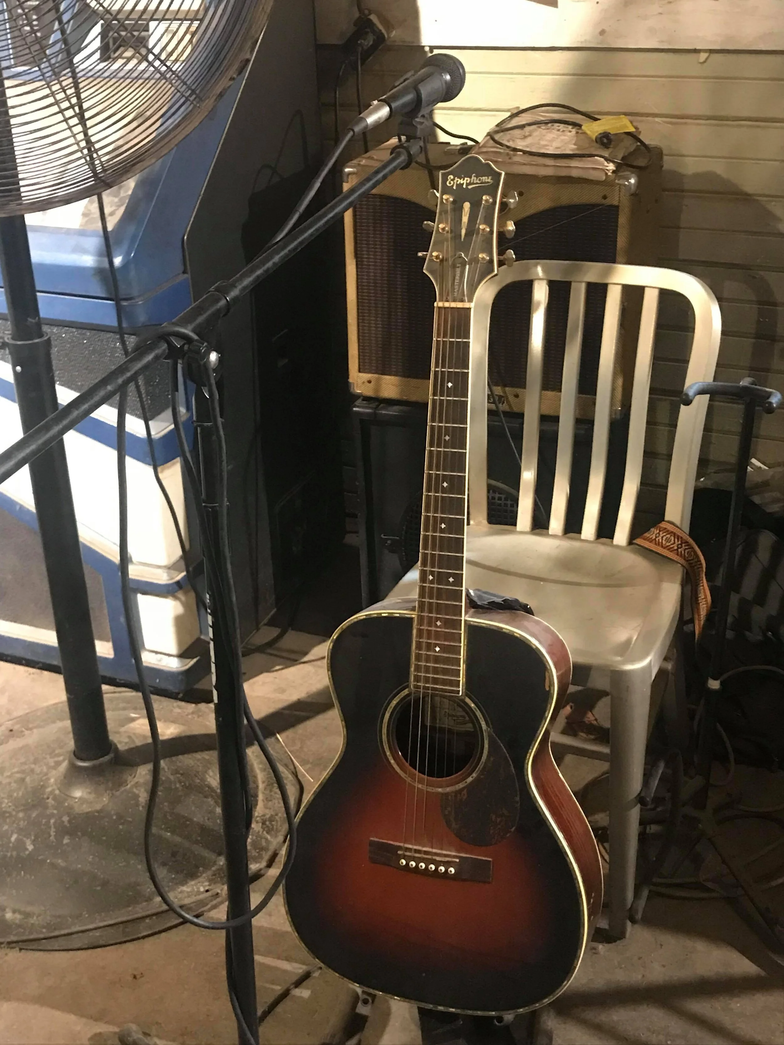 Jimmy "Duck" Holmes’ Epiphone acoustic guitar