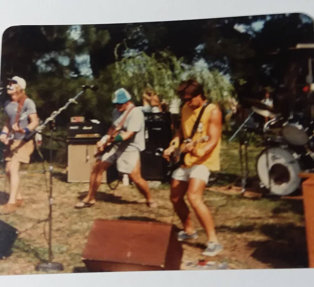 Jerry's Kids at the 3rd annual Tourists Suck party in Pungo 1981. 