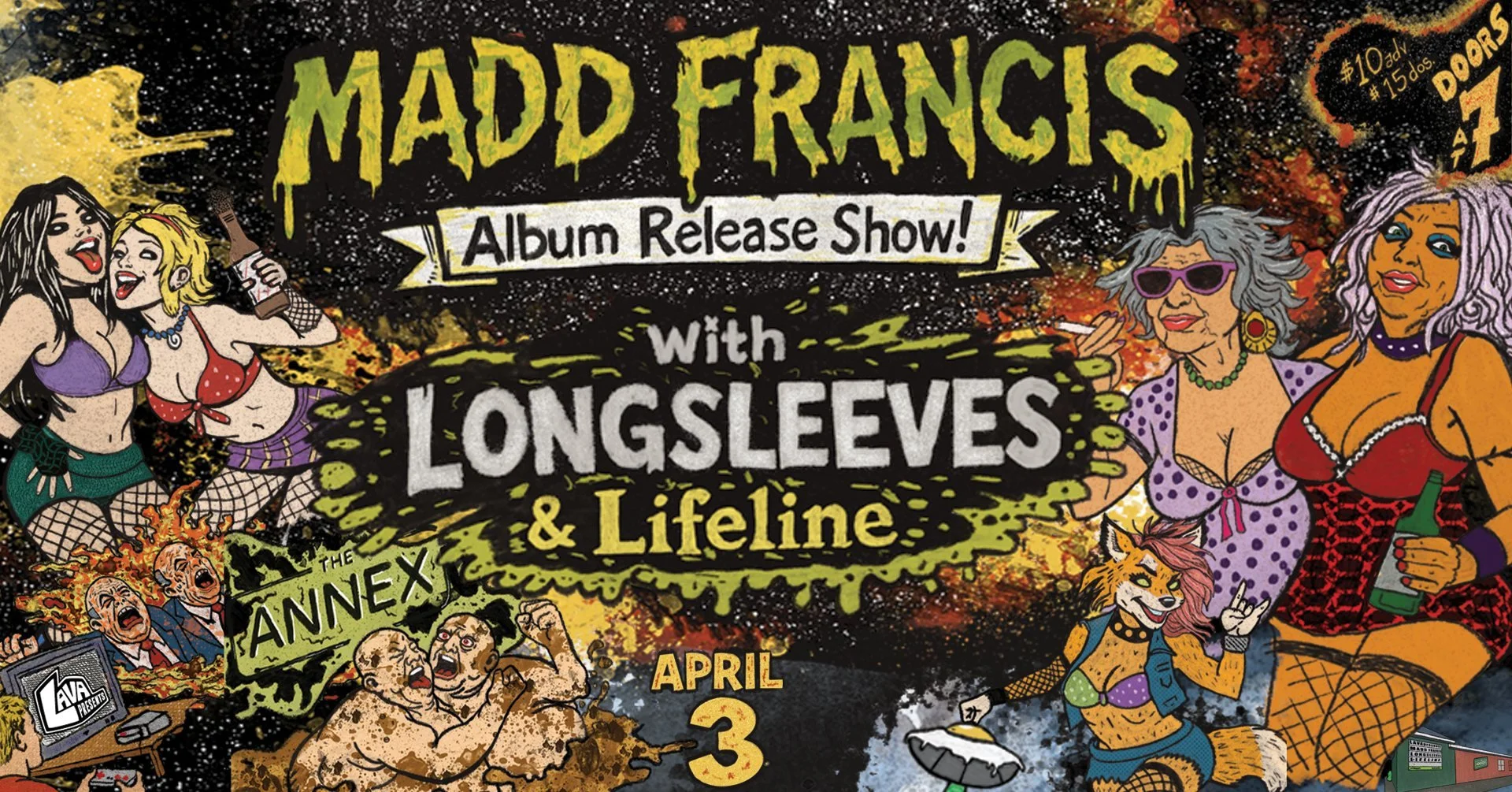 Madd Francis Album Release Show With Guests Longsleeves, and Lifeline
