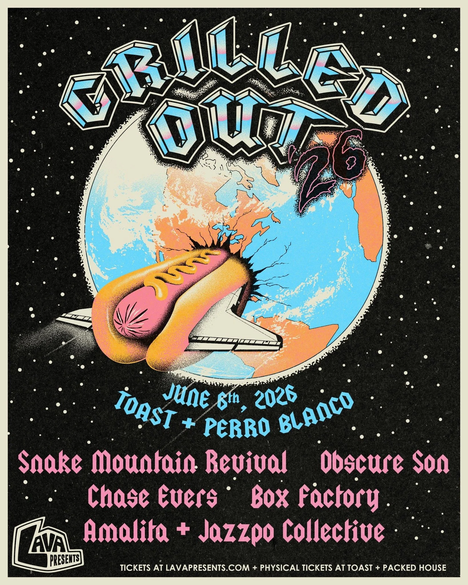 Snake Mountain Revival, Obscure Son, Chase Evers, Box Factory, Amalita, and Jazzpo Collective