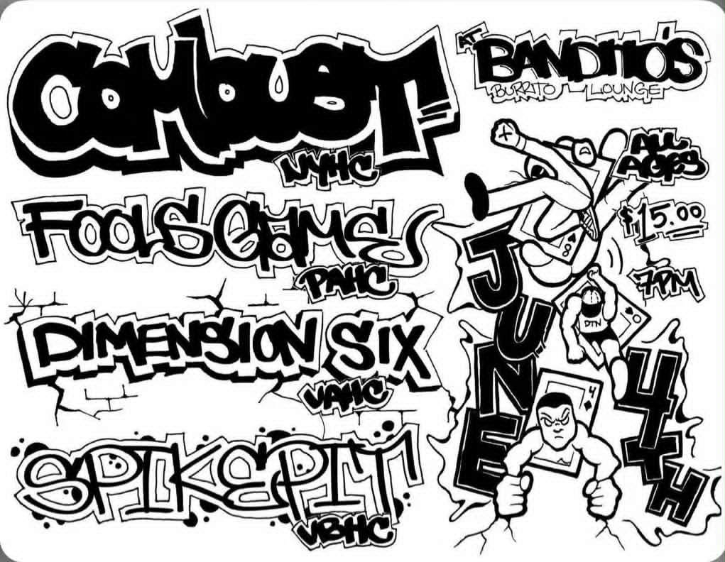Combust, Fools Games, Dimension Six, and Spikepit