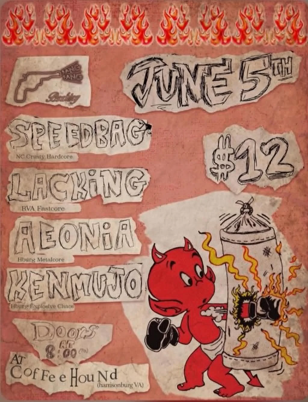 Speedbag, Lacking, Aeonia, and Kenmujo