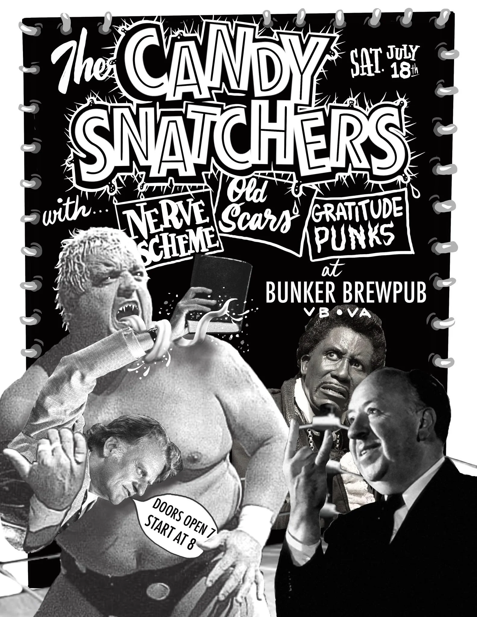 The Candy Snatchers With Nerve Scheme, Old Scars, and Gratitude Punks