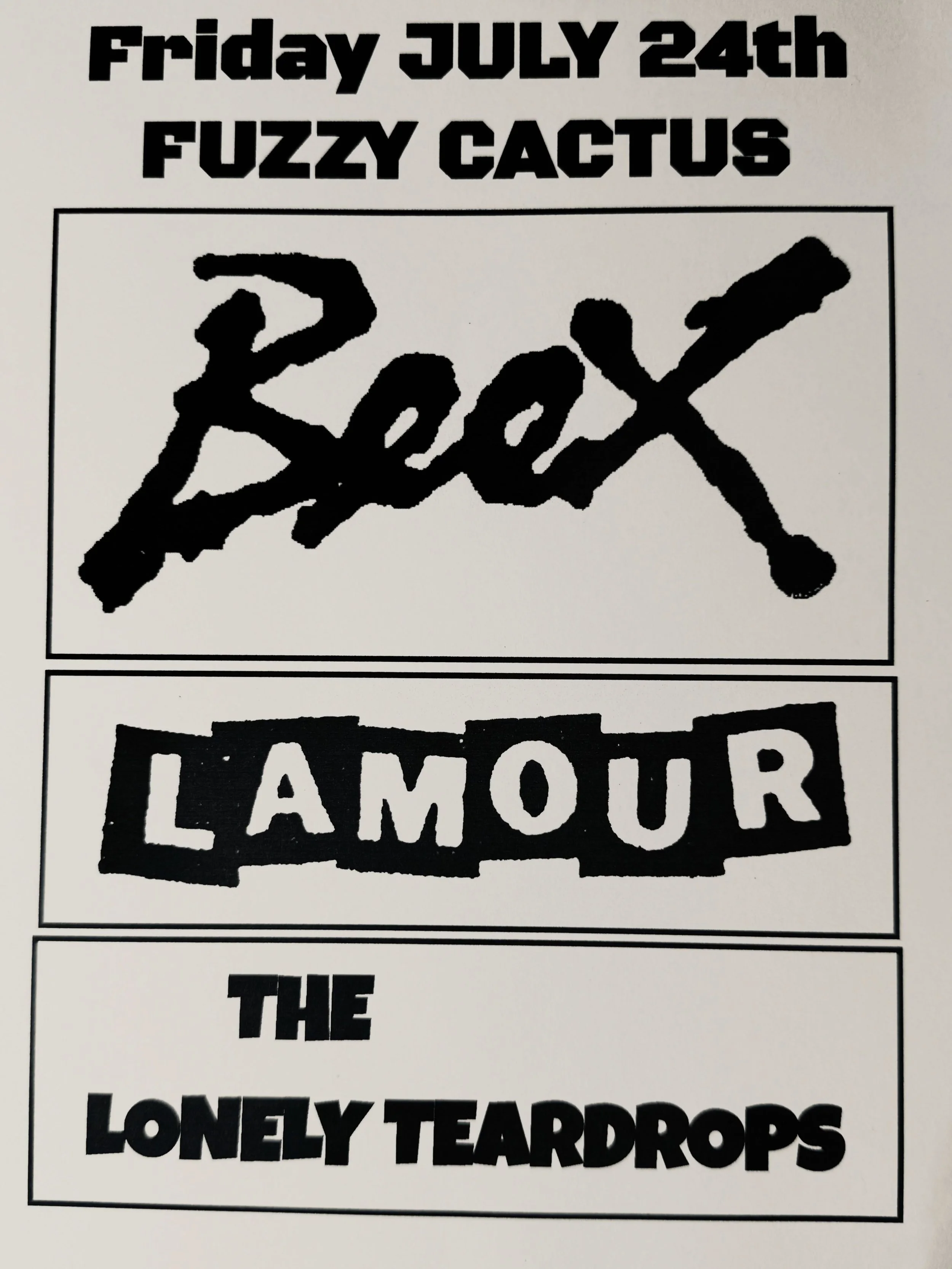 BEEX, Lamour, and The Lonely Teardrops