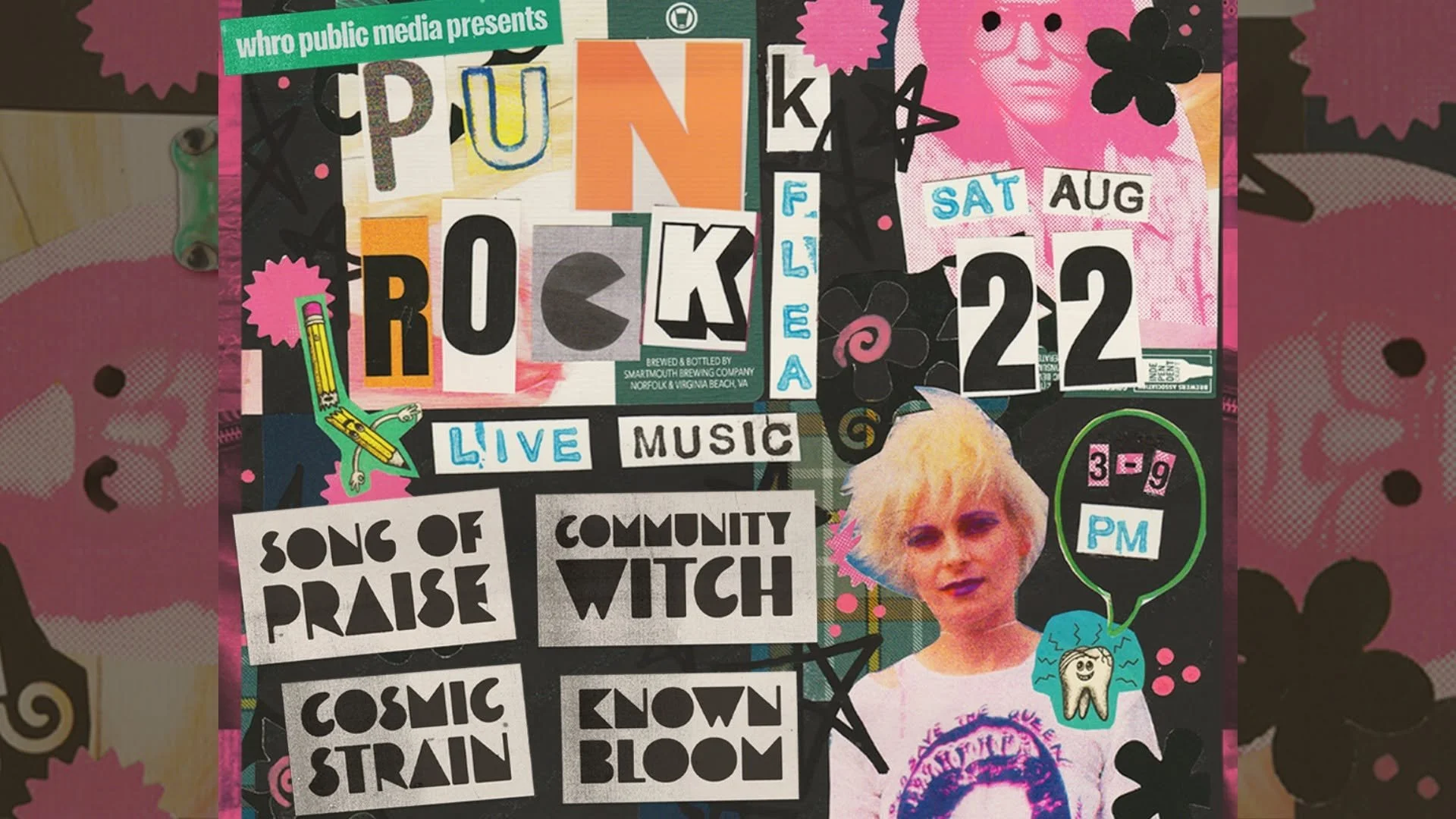 WHRO's Punk Rock Flea Market With DJ Crizti Walsh, Community Witch, Song of Praise and More