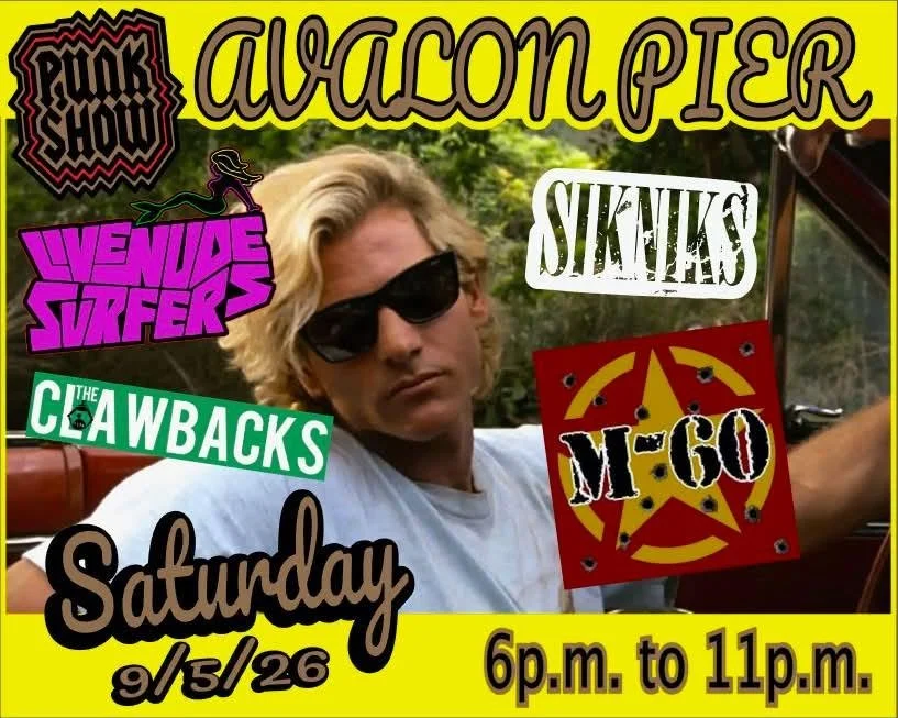 Live Nude Surfers, The Clawbacks, Sikniks, and M-60