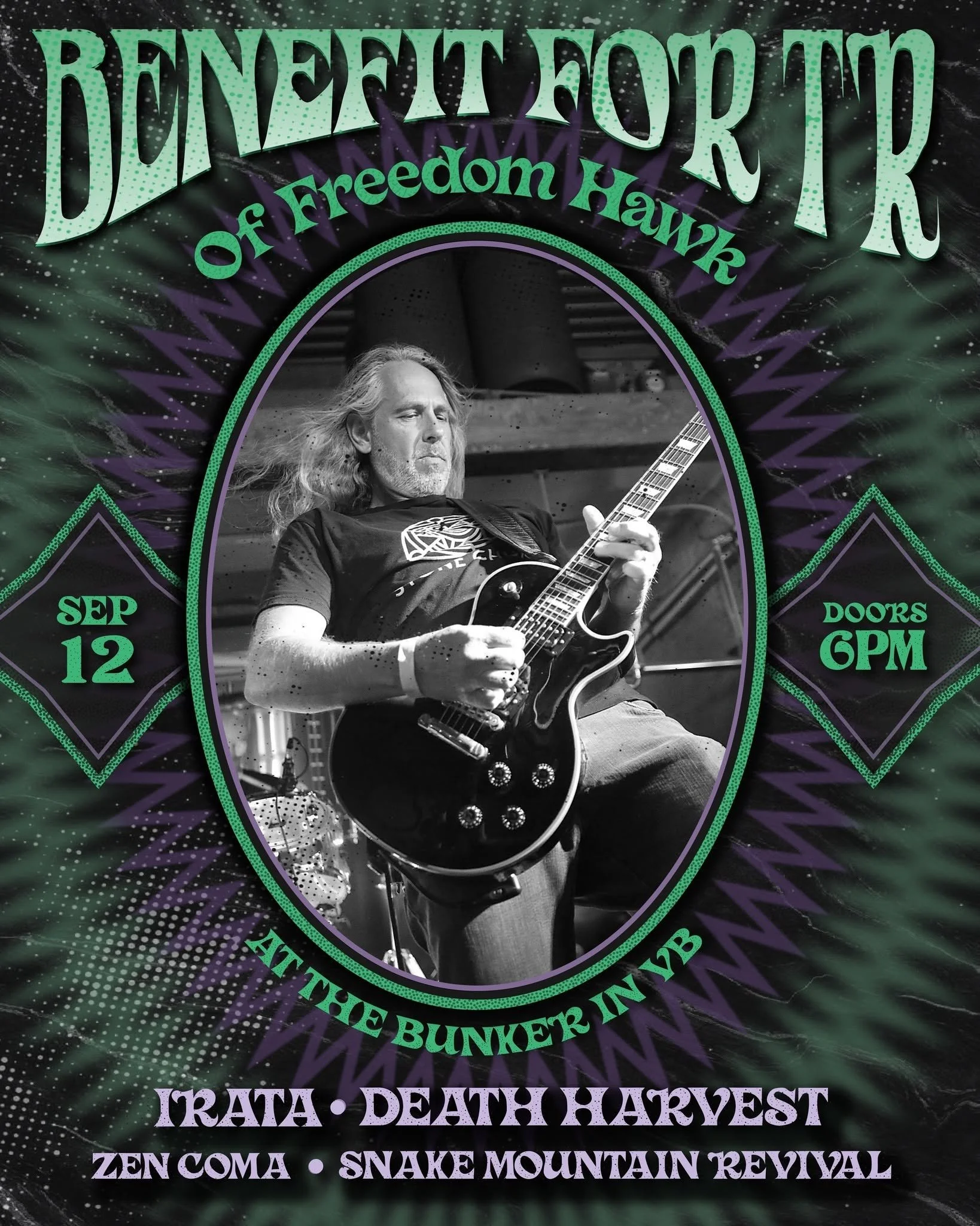 Local Support Show for T.R. With Death Harvest, Irata, and Snake Mountain Revival