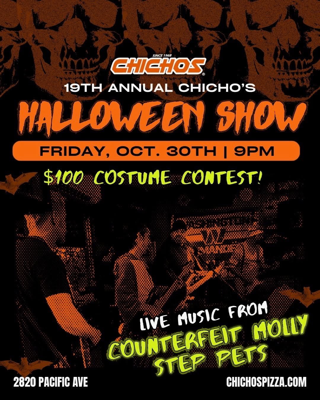  Chicho's 19th Annual Halloween Show With Counterfeit Molly and Step Pets