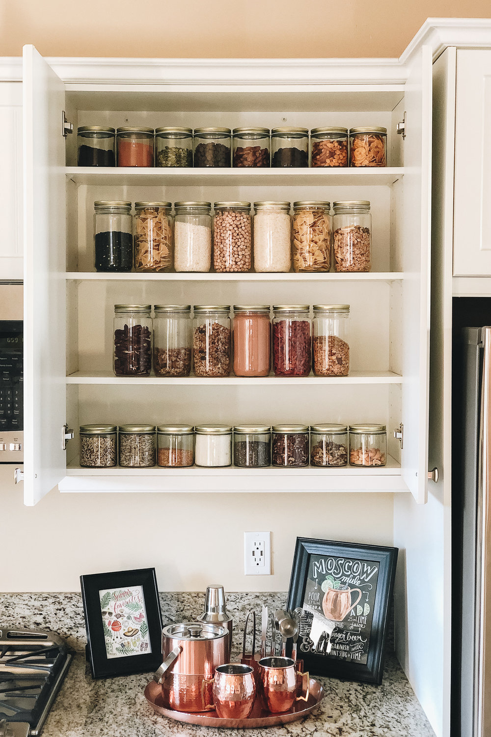 Bulk food pantry glass jars | Cedar + Surf