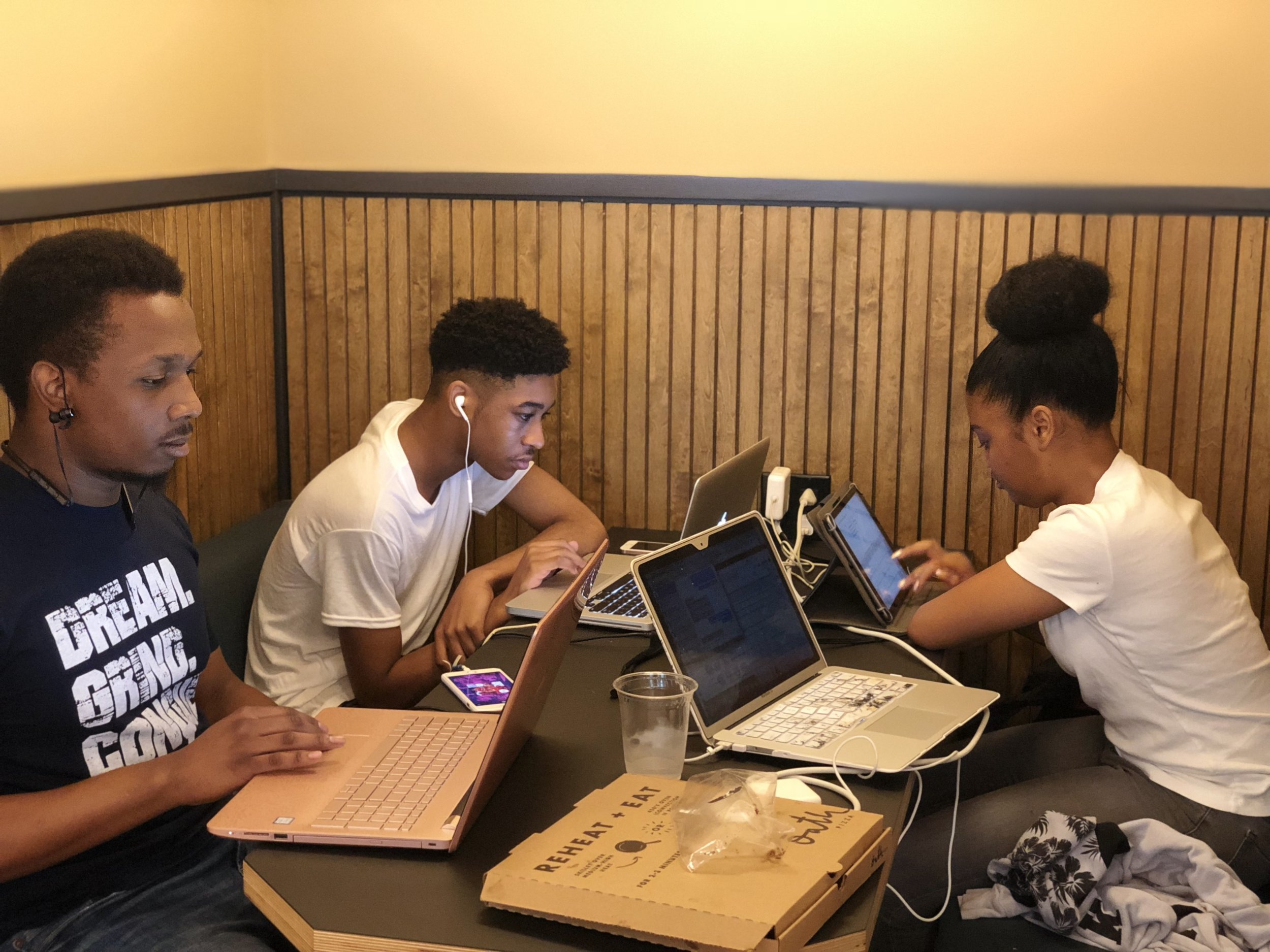 Project Z youth consultants creating personas for the GBCE.