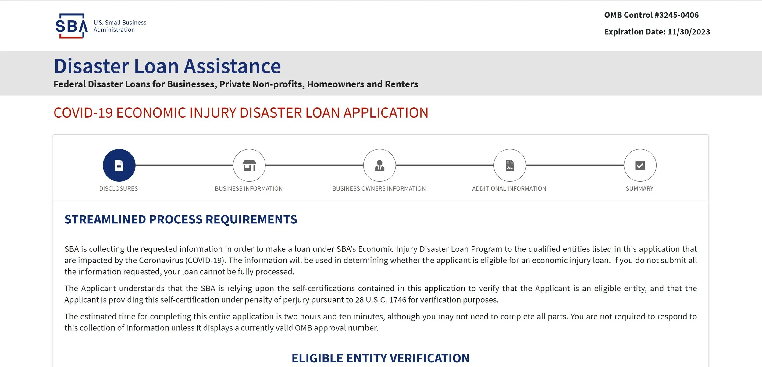 EIDL Loan 2021 - SBA Grant for Small Business Application $10k to 150k