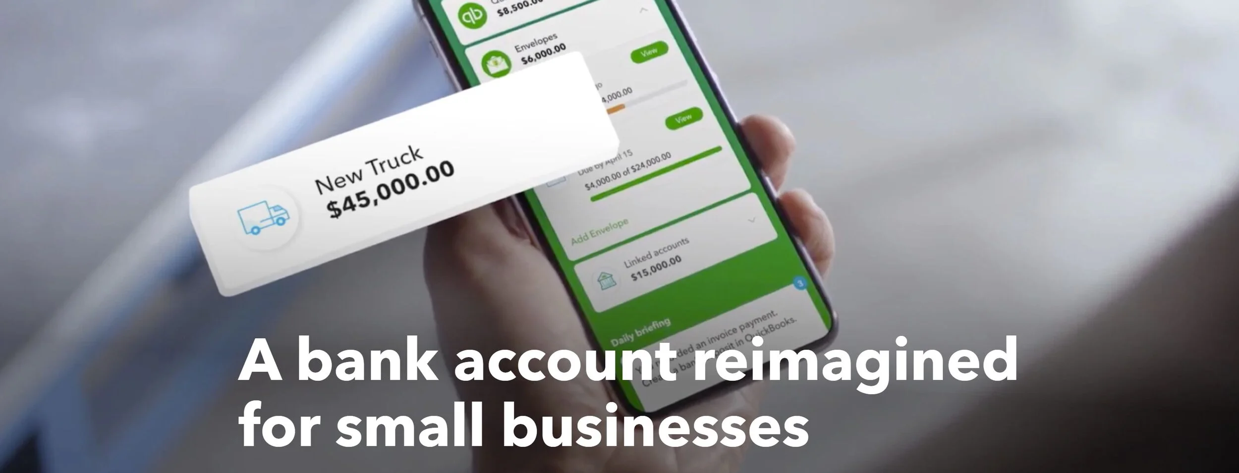 Startup Banking - QuickBooks Cash, a combination of banking and accounting