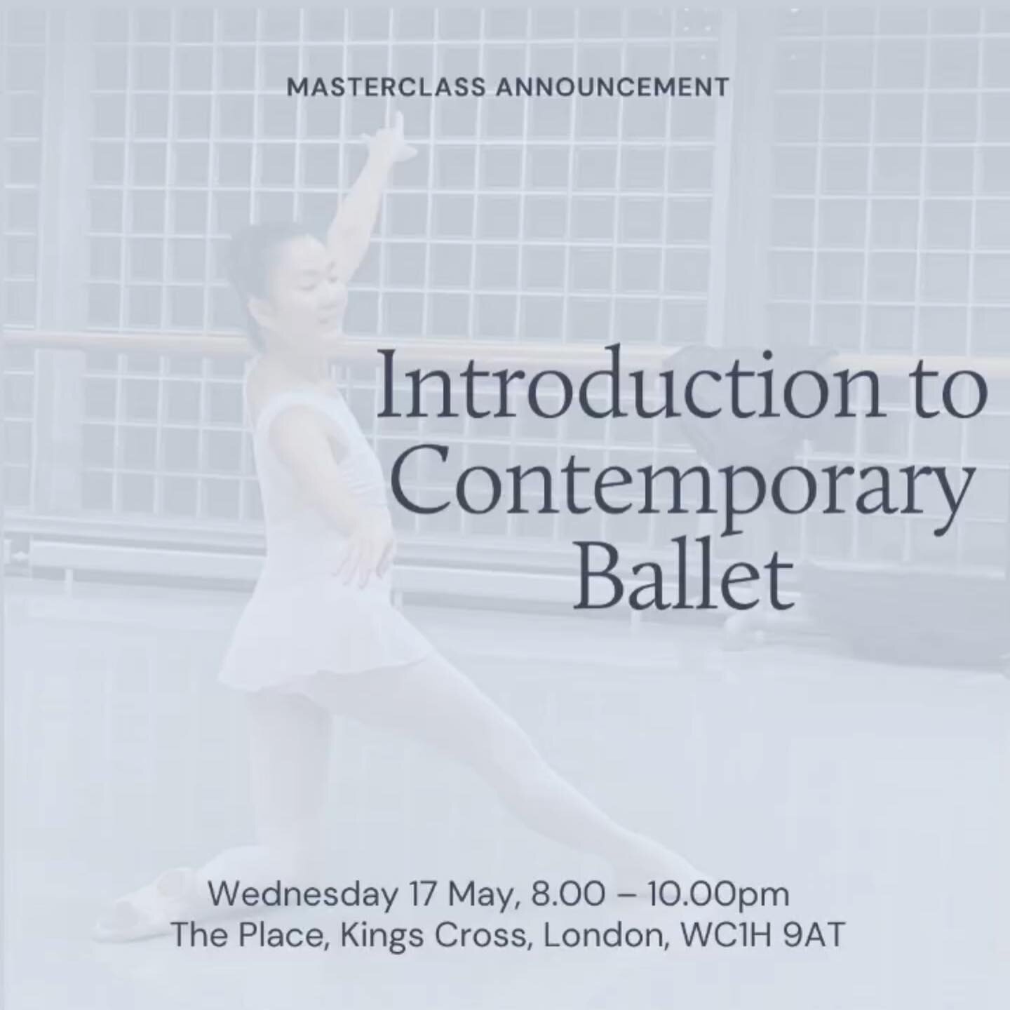 LBC is hosting a very special Masterclass in the run up to our Adult Ballet Summer Intensive! 🥰 A big focus of our intensive is supporting dancers to experience ballet in more contemporary ways. For instance, we have an Intermediate workshop teachin