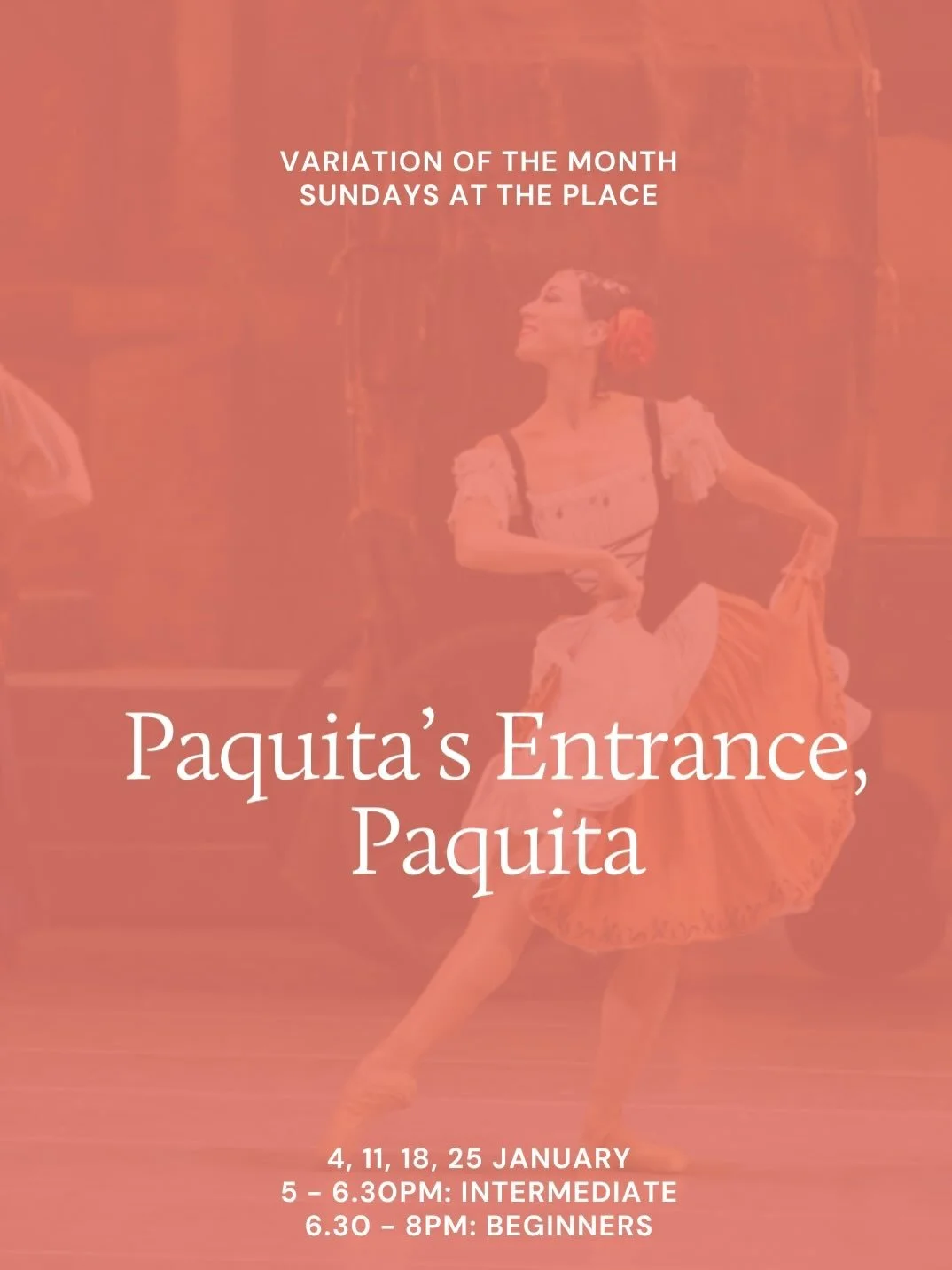 ⭐️ Announcing our next Variation of the Month (and first variation of 2026) &mdash; Paquita&rsquo;s Entrance ⭐️

📍 Sundays at The Place, Kings Cross
4, 11, 18 and 25 January 2026

5 - 6.30pm: Intermediate/Advanced (in this class we teach the origina